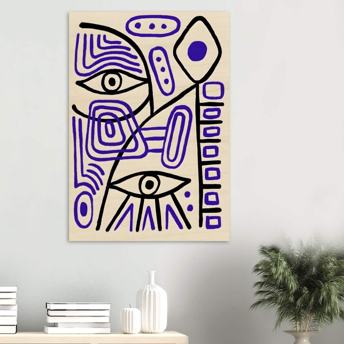 Cubism by Pablo Picasso - Wood Prints - 70x100 cm / 28x40″ - 20 mm