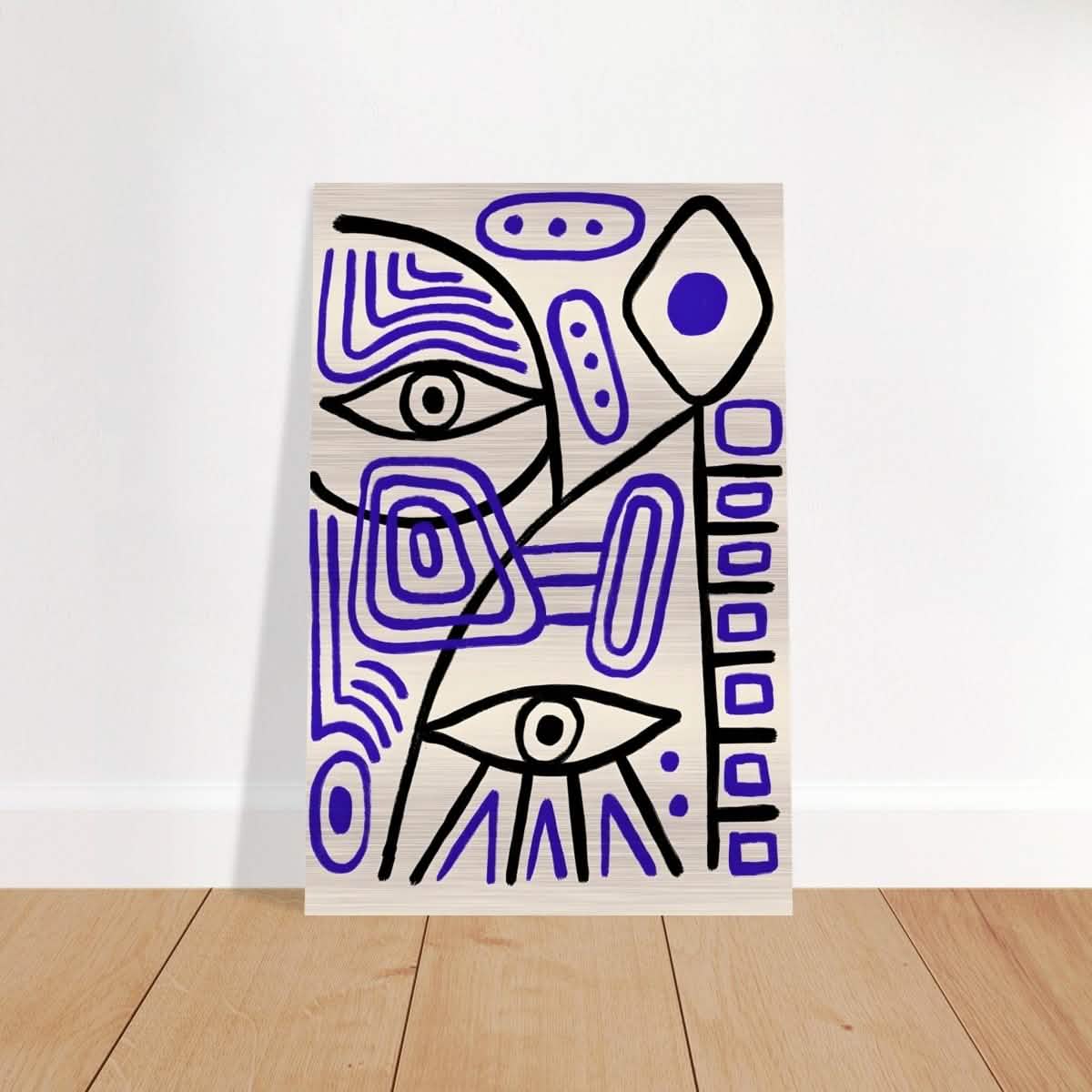 Cubism by Pablo Picasso - Brushed Aluminum Print - 40x60 cm / 16x24″ -