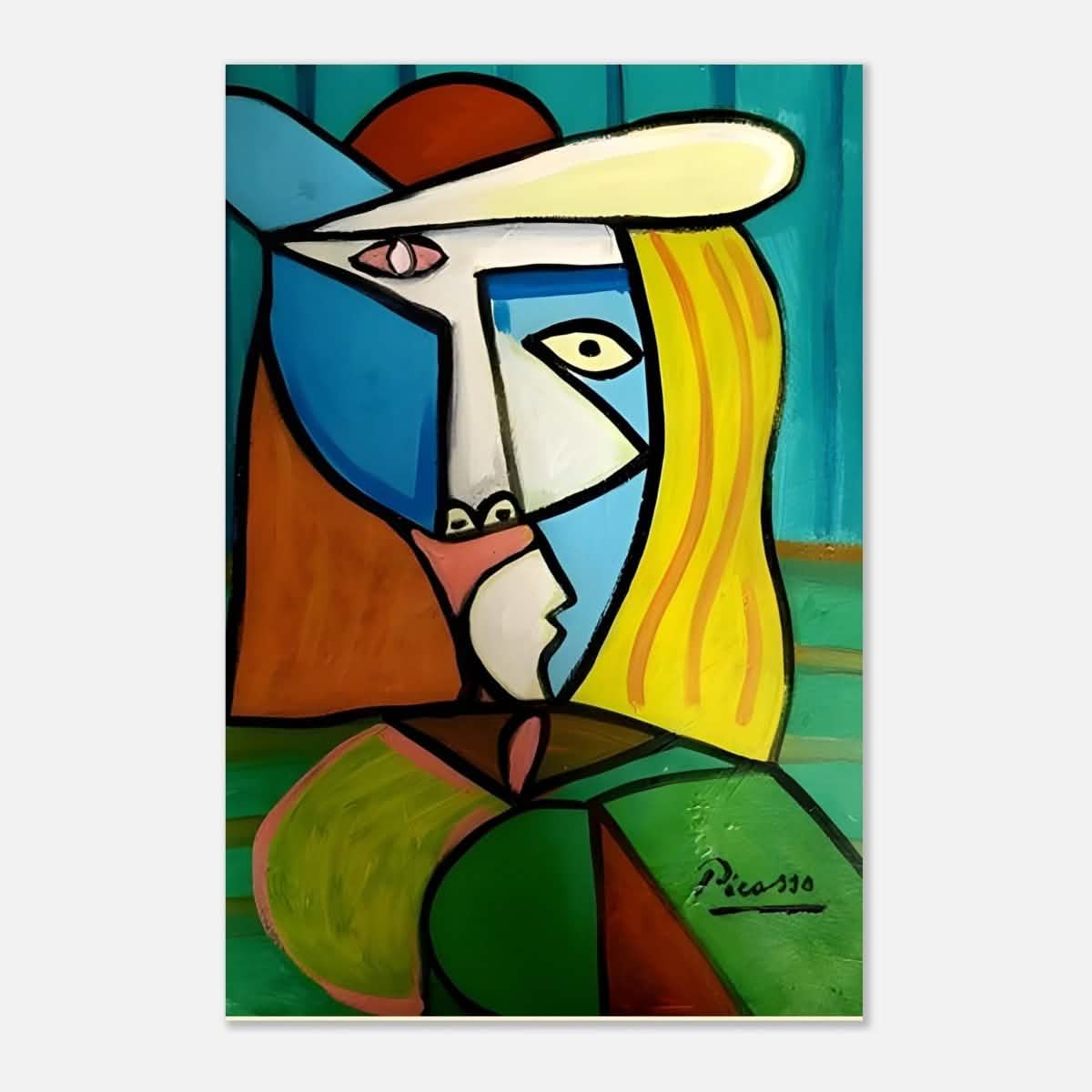 Cubism Wall art print by Pablo Picasso - Aluminum Print - 30x45 cm / 12x18″ -