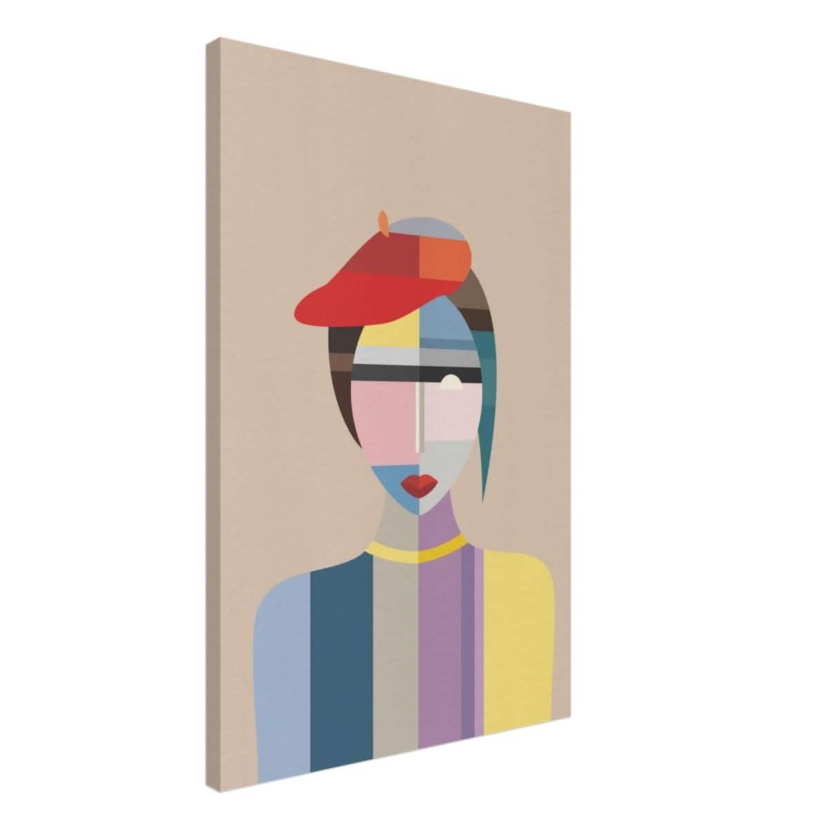 Cubist Elegance – A Modern Fusion of Color & Form - 50x75 cm / 20x30″ - Canvas -