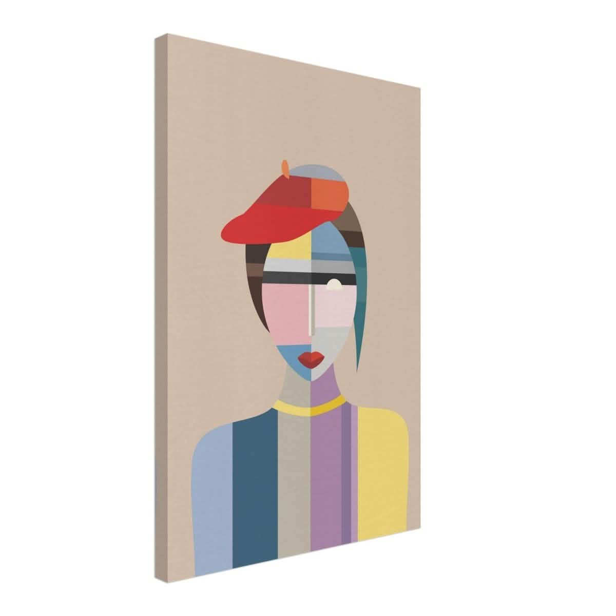 Cubist Elegance – A Modern Fusion of Color & Form - 40x60 cm / 16x24″ - Canvas -