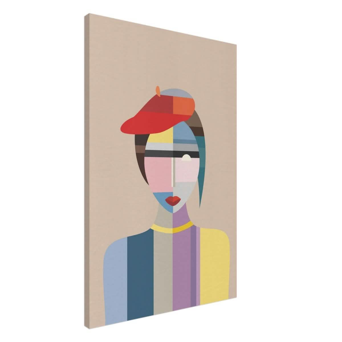 Cubist Elegance – A Modern Fusion of Color & Form - 60x90 cm / 24x36″ - Canvas -