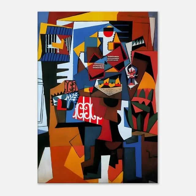 Cubist Harmony: Picasso - Inspired Duo - Canvas - 30X45 CM / 12X18″ -