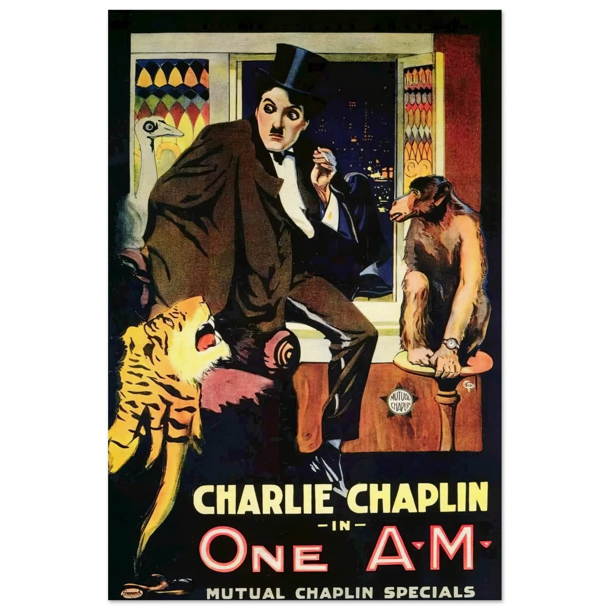 da vinci pop art wall art print charlie chaplin one amFramed Canvas