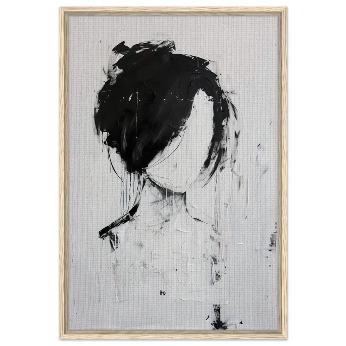 Da Vinci Abstract Art Wall art print | Abstract Expressionism - Framed Canvas - 60x90 cm / 24x36″ - Wood frame