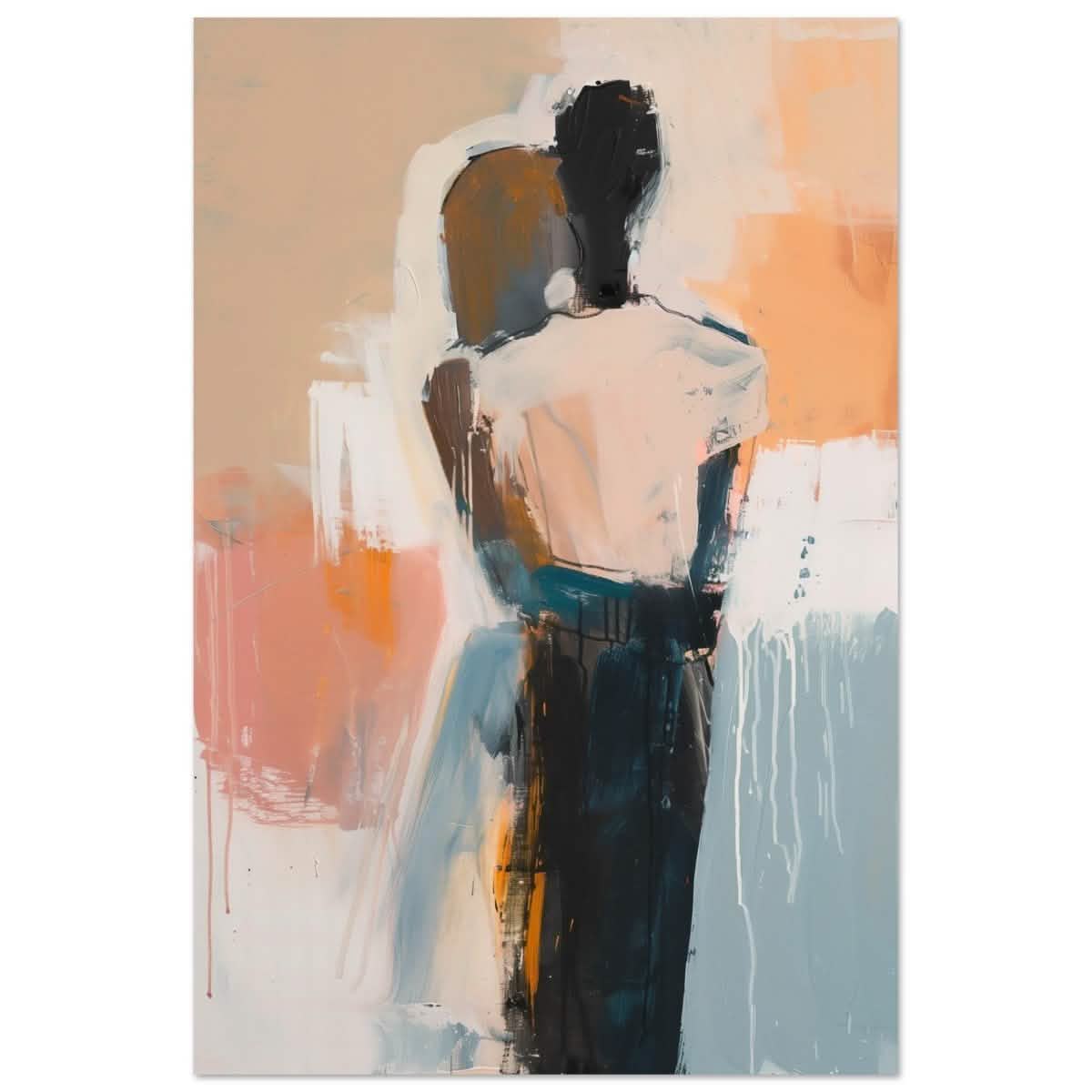 Da Vinci Abstract Art Wall art print | Abstract Expressionism - Aluminum Print - 60x90 cm / 24x36″ -