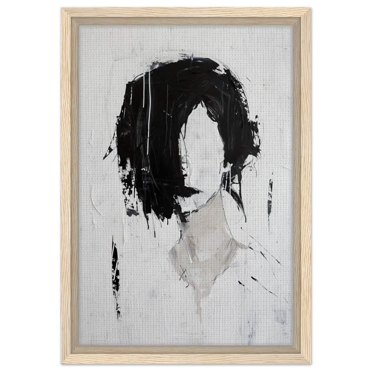 Da Vinci Abstract Art Wall art print | Abstract Expressionism - Framed Canvas - 30x45 cm / 12x18″ - Wood frame