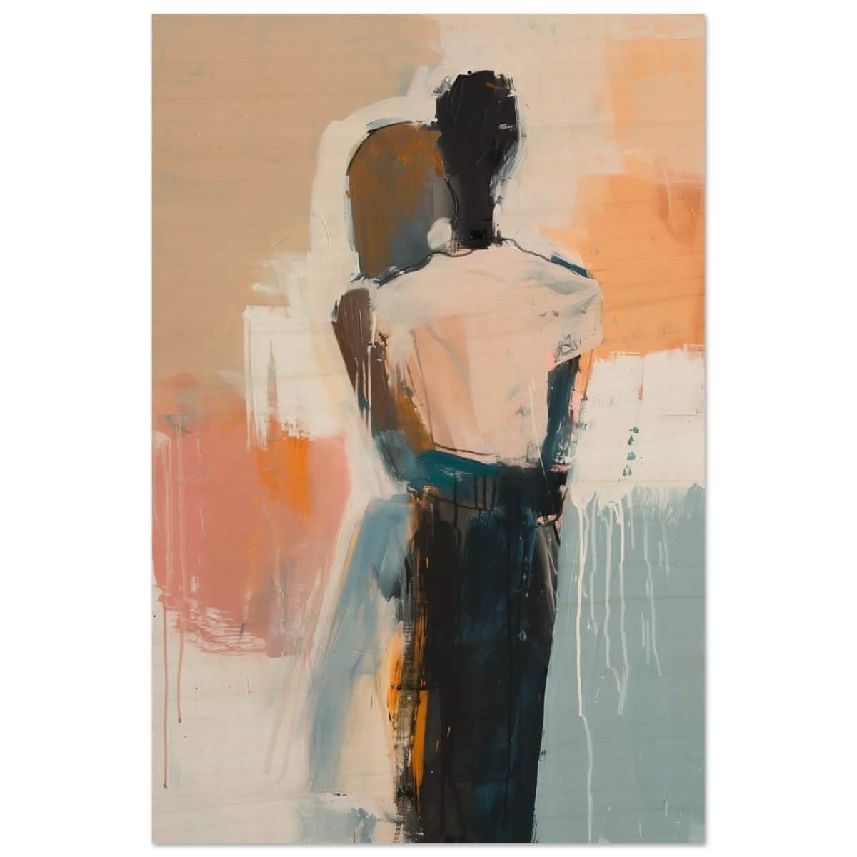 Da Vinci Abstract Art Wall art print | Abstract Expressionism - Wood Prints - 30x45 cm / 12x18″ -