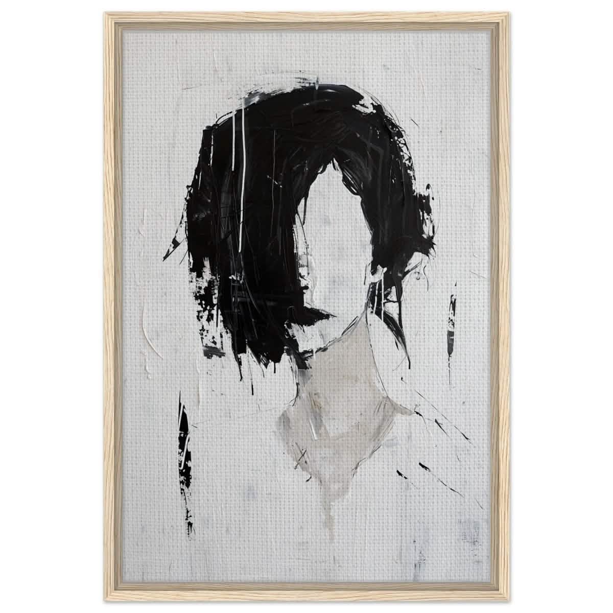 Da Vinci Abstract Art Wall art print | Abstract Expressionism - Framed Canvas - 50x75 cm / 20x30″ - Wood frame