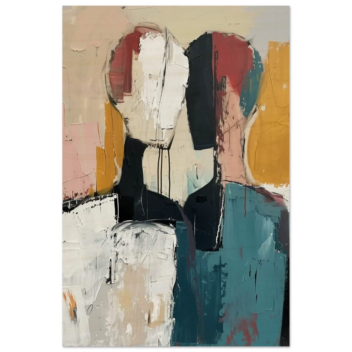 Da Vinci Abstract Art Wall art print | Abstract Expressionism - Wood Prints - 60x90 cm / 24x36″ -