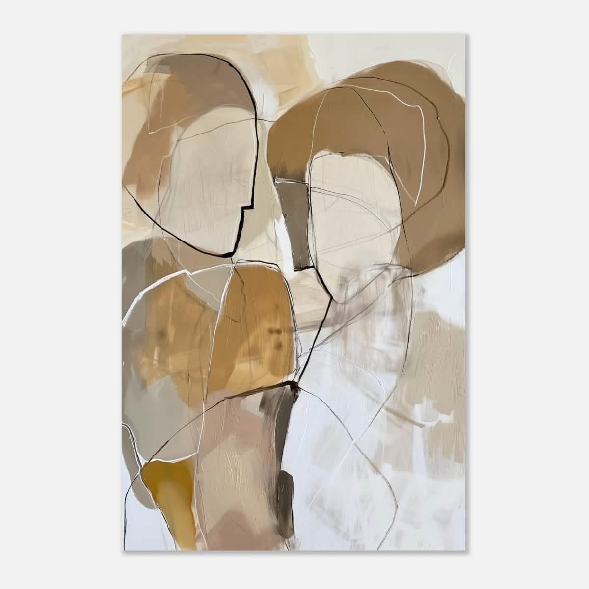 Da Vinci Abstract Art Wall art print | Abstract Expressionism - Aluminum Print - 40x60 cm / 16x24″ -