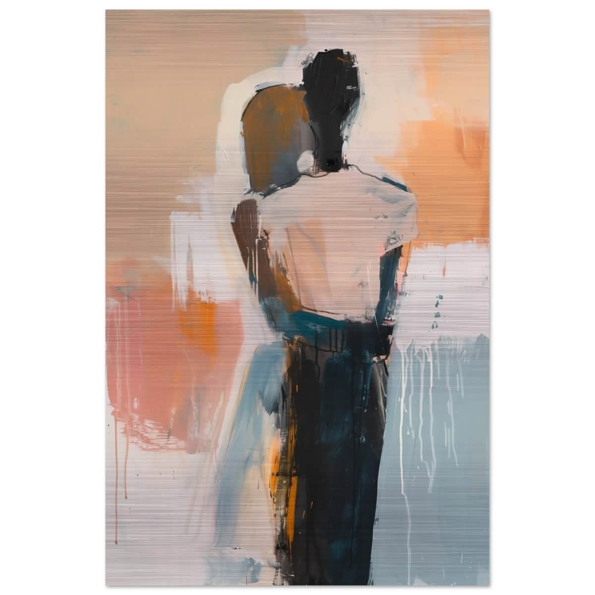 Da Vinci Abstract Art Wall art print | Abstract Expressionism - Brushed Aluminum Print - 50x75 cm / 20x30″ -
