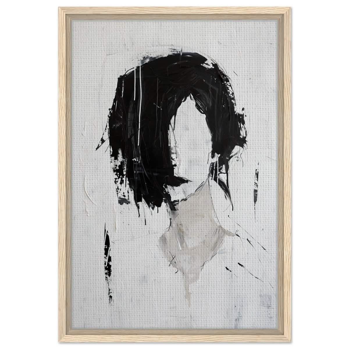 Da Vinci Abstract Art Wall art print | Abstract Expressionism - Framed Canvas - 40x60 cm / 16x24″ - Wood frame