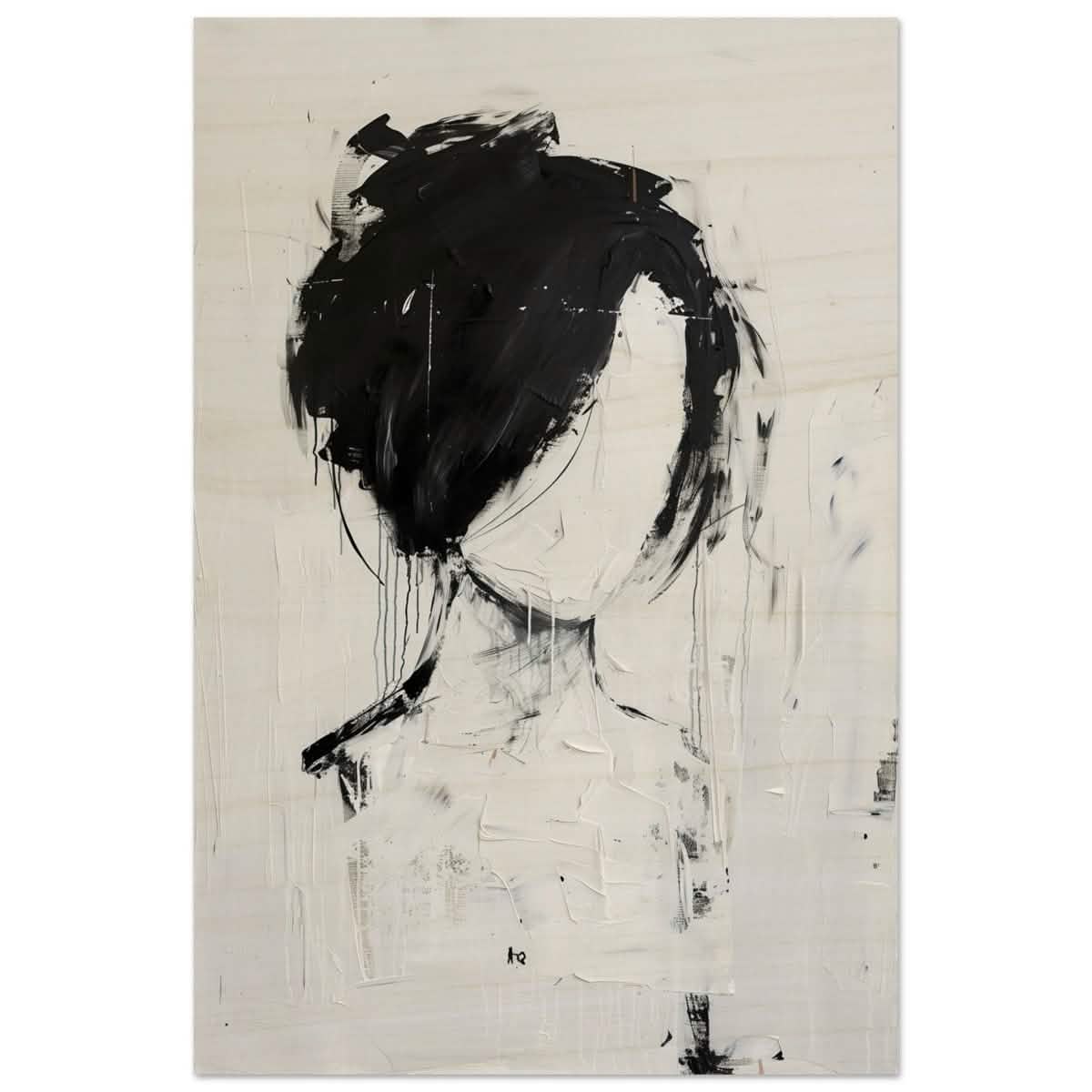 Da Vinci Abstract Art Wall art print | Abstract Expressionism - Wood Prints - 50x75 cm / 20x30″ -