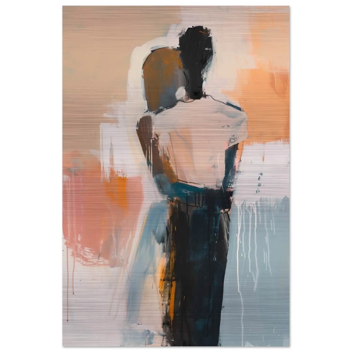 Da Vinci Abstract Art Wall art print | Abstract Expressionism - Brushed Aluminum Print - 60x90 cm / 24x36″ -
