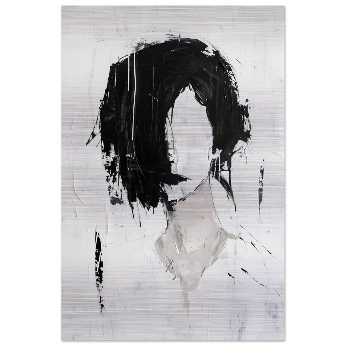 Da Vinci Abstract Art Wall art print | Abstract Expressionism - Brushed Aluminum Print - 50x75 cm / 20x30″ -