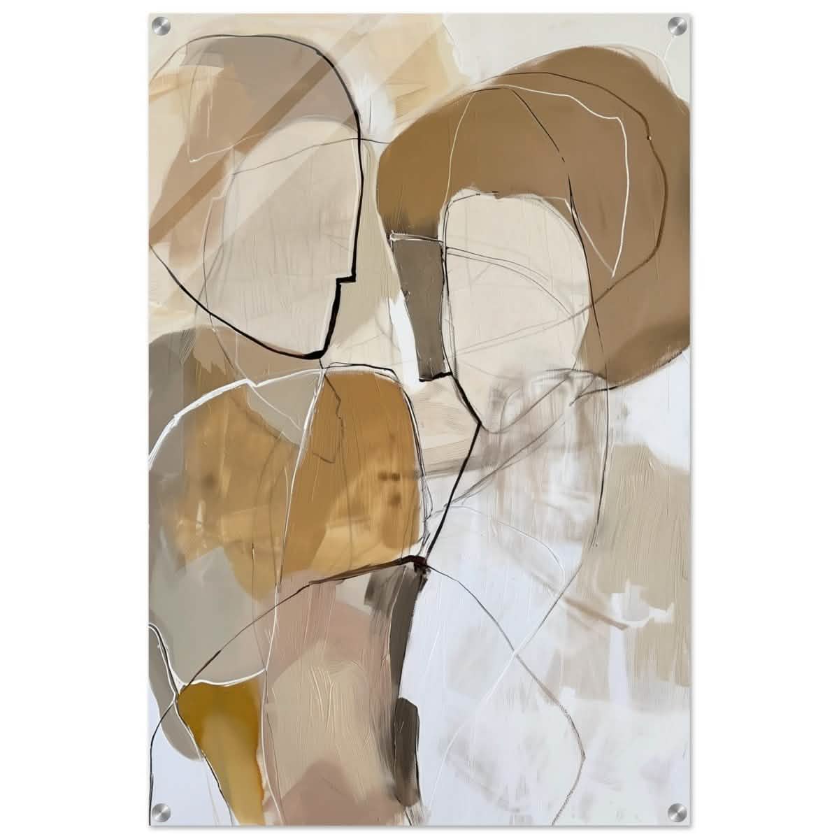 Da Vinci Abstract Art Wall art print | Abstract Expressionism - Acrylic Print - 60x90 cm / 24x36″ -