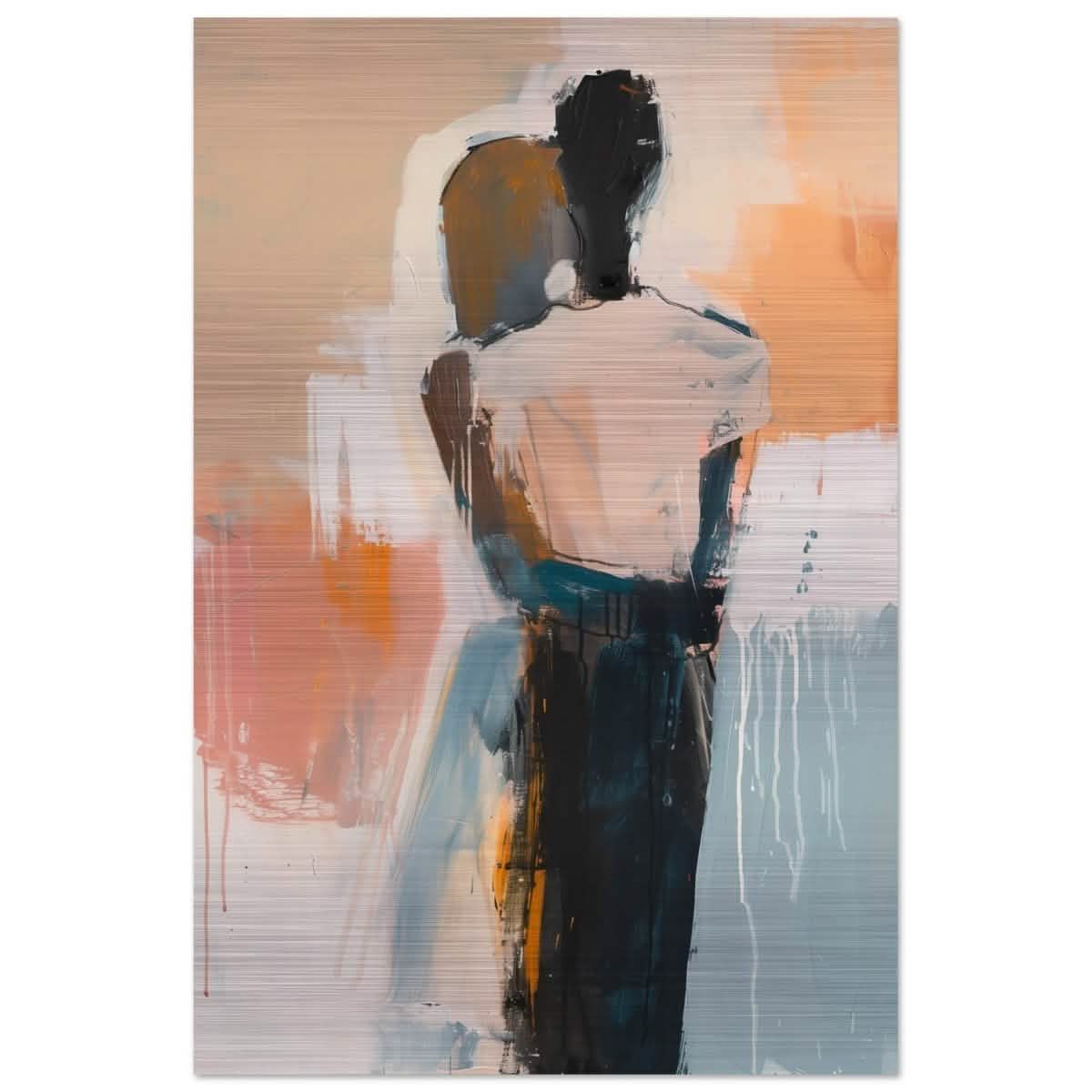 Da Vinci Abstract Art Wall art print | Abstract Expressionism - Brushed Aluminum Print - 30x45 cm / 12x18″ -