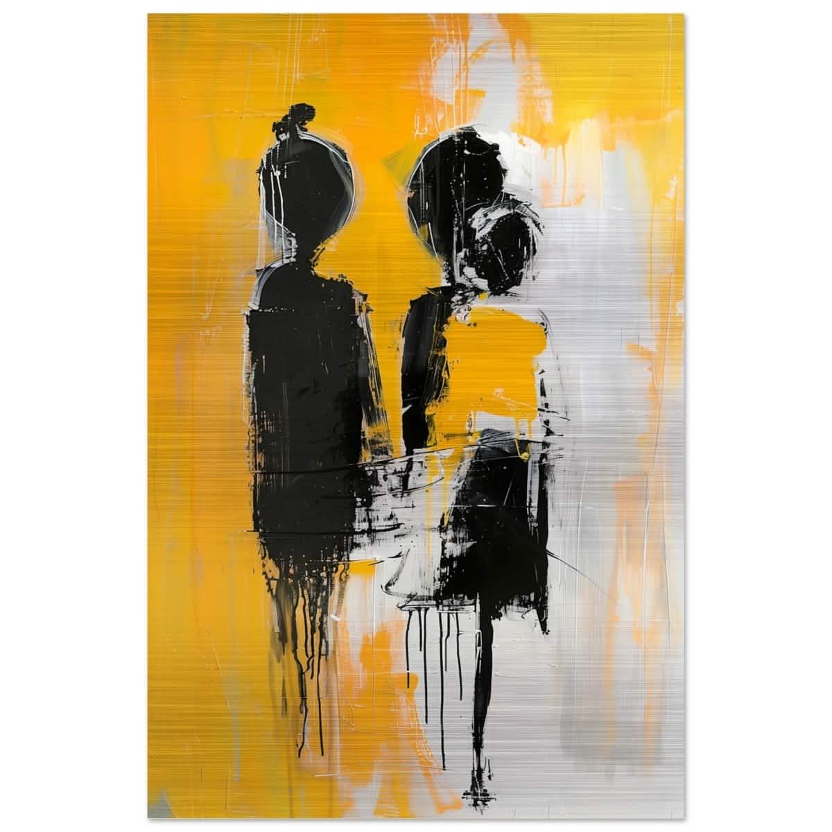 Da Vinci Abstract Art Wall art print | Abstract Expressionism - Brushed Aluminum Print - 60x90 cm / 24x36″ -