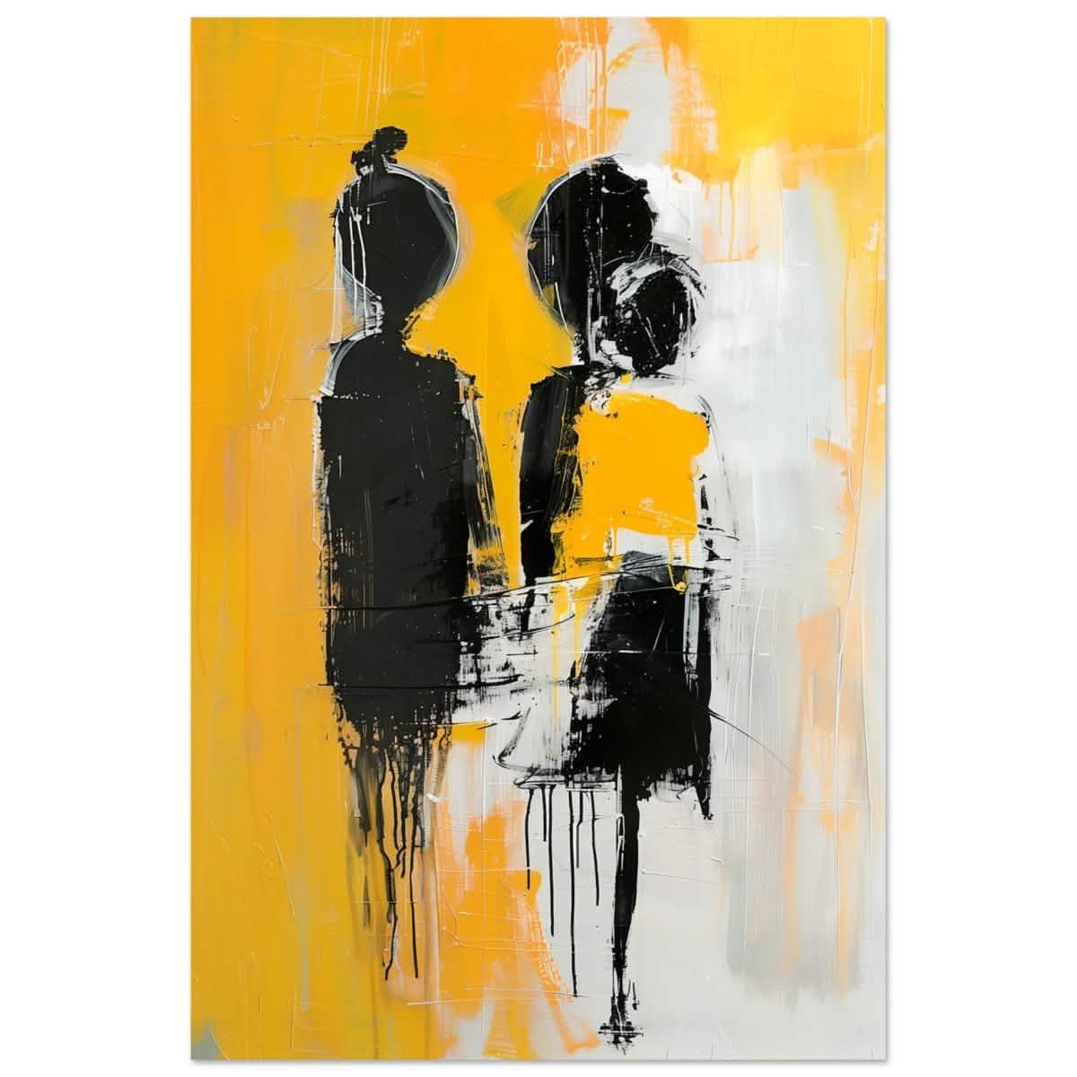 Da Vinci Abstract Art Wall art print | Abstract Expressionism - Aluminum Print - 40x60 cm / 16x24″ -