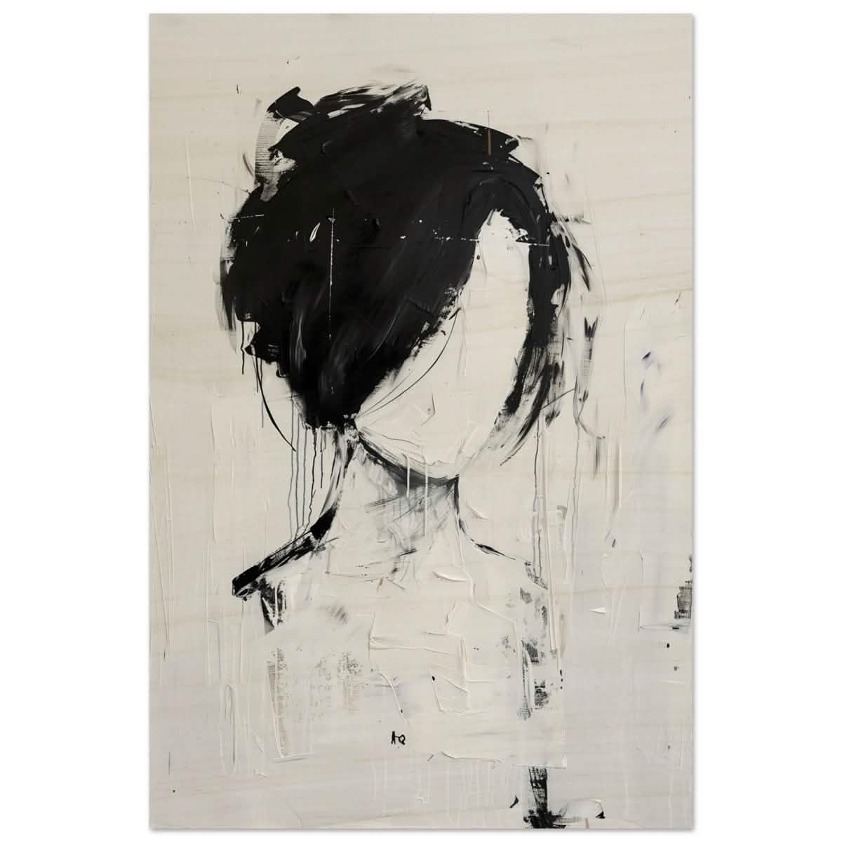 Da Vinci Abstract Art Wall art print | Abstract Expressionism - Wood Prints - 40x60 cm / 16x24″ -