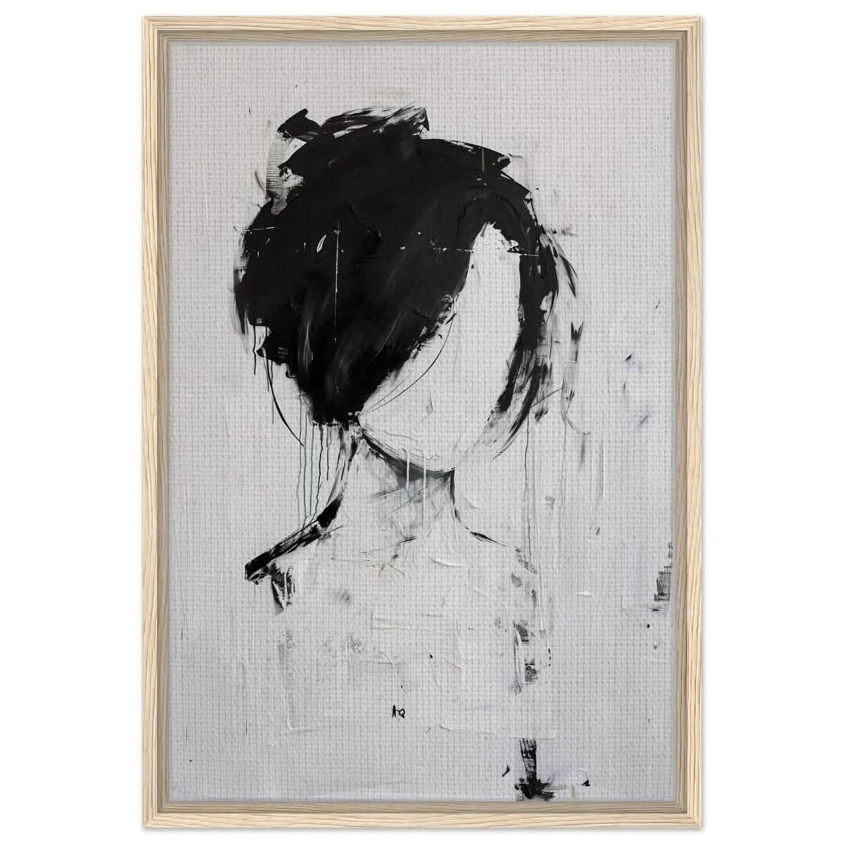 Da Vinci Abstract Art Wall art print | Abstract Expressionism - Framed Canvas - 50x75 cm / 20x30″ - Wood frame