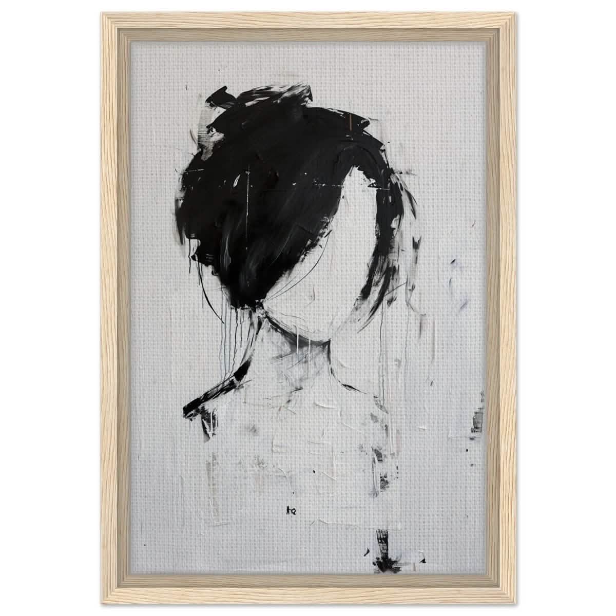 Da Vinci Abstract Art Wall art print | Abstract Expressionism - Framed Canvas - 30x45 cm / 12x18″ - Wood frame