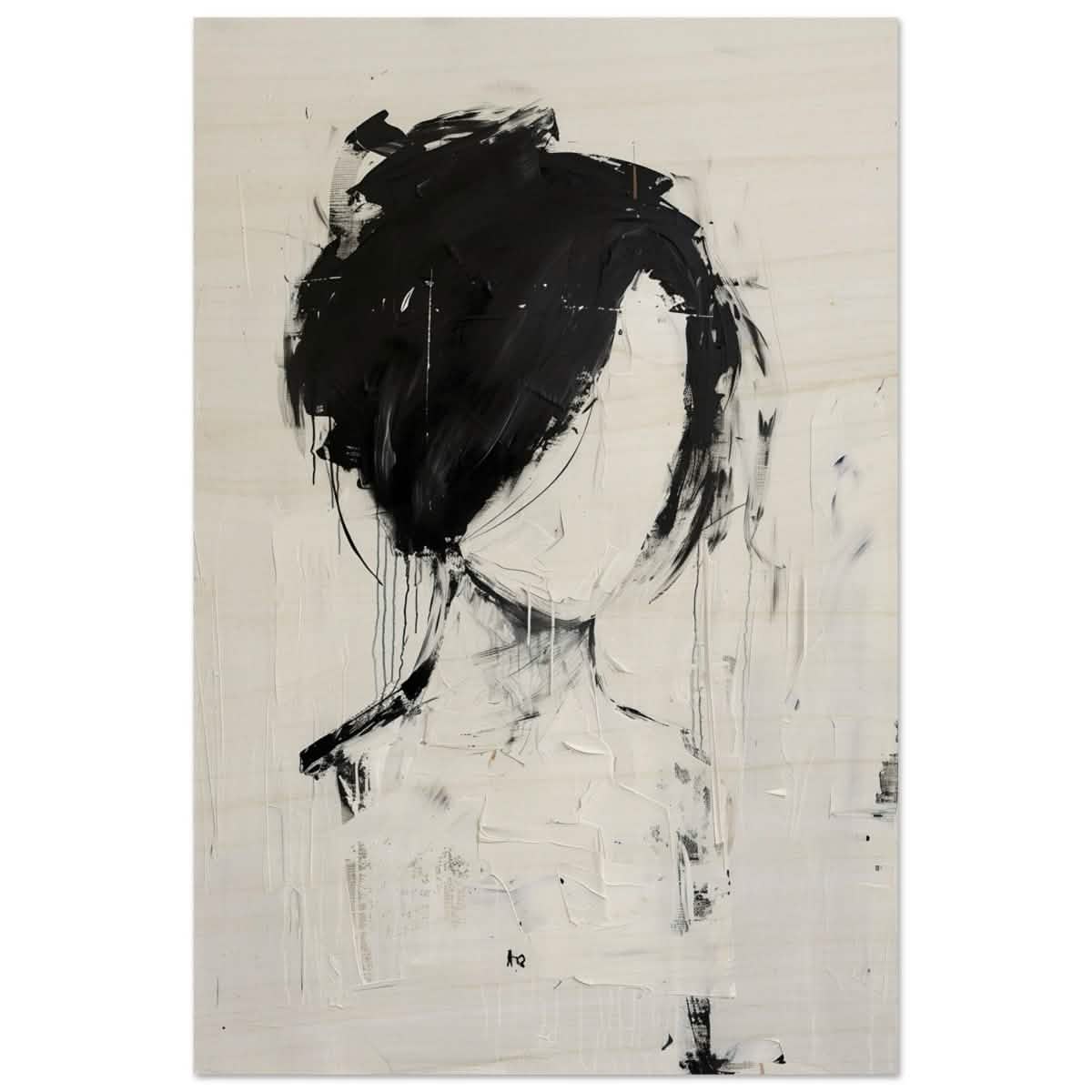 Da Vinci Abstract Art Wall art print | Abstract Expressionism - Wood Prints - 30x45 cm / 12x18″ -