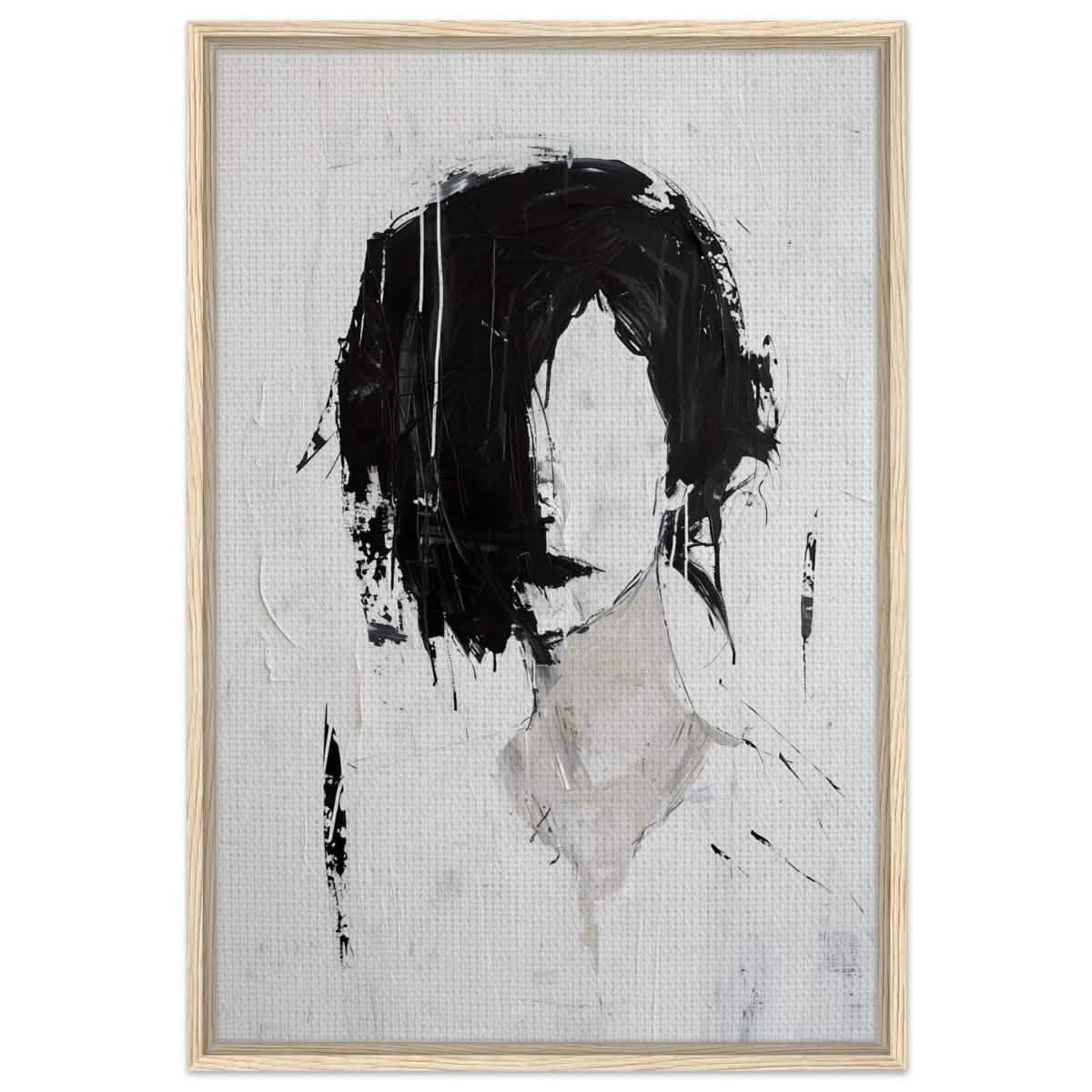 Da Vinci Abstract Art Wall art print | Abstract Expressionism - Framed Canvas - 60x90 cm / 24x36″ - Wood frame