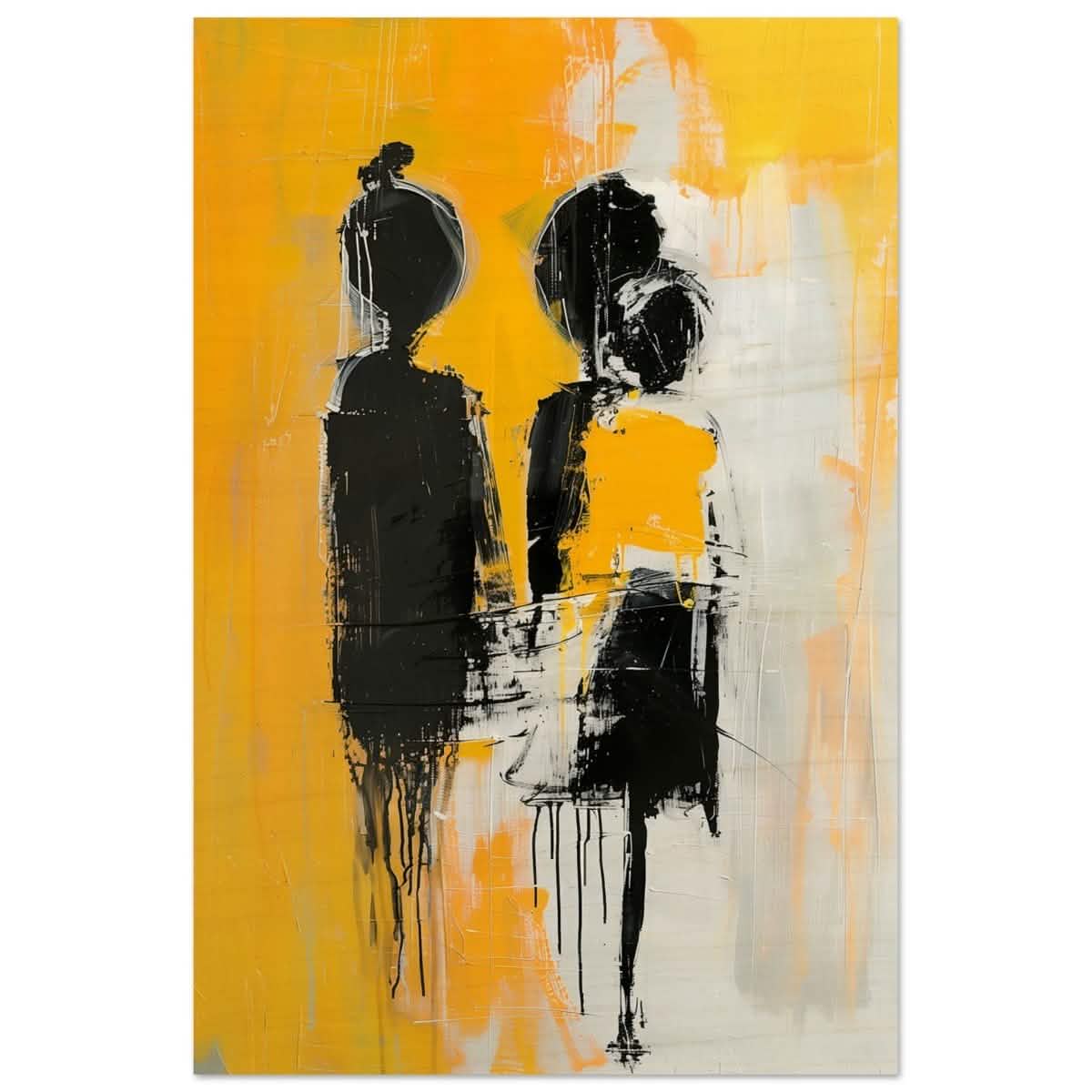 Da Vinci Abstract Art Wall art print | Abstract Expressionism - Wood Prints - 60x90 cm / 24x36″ -