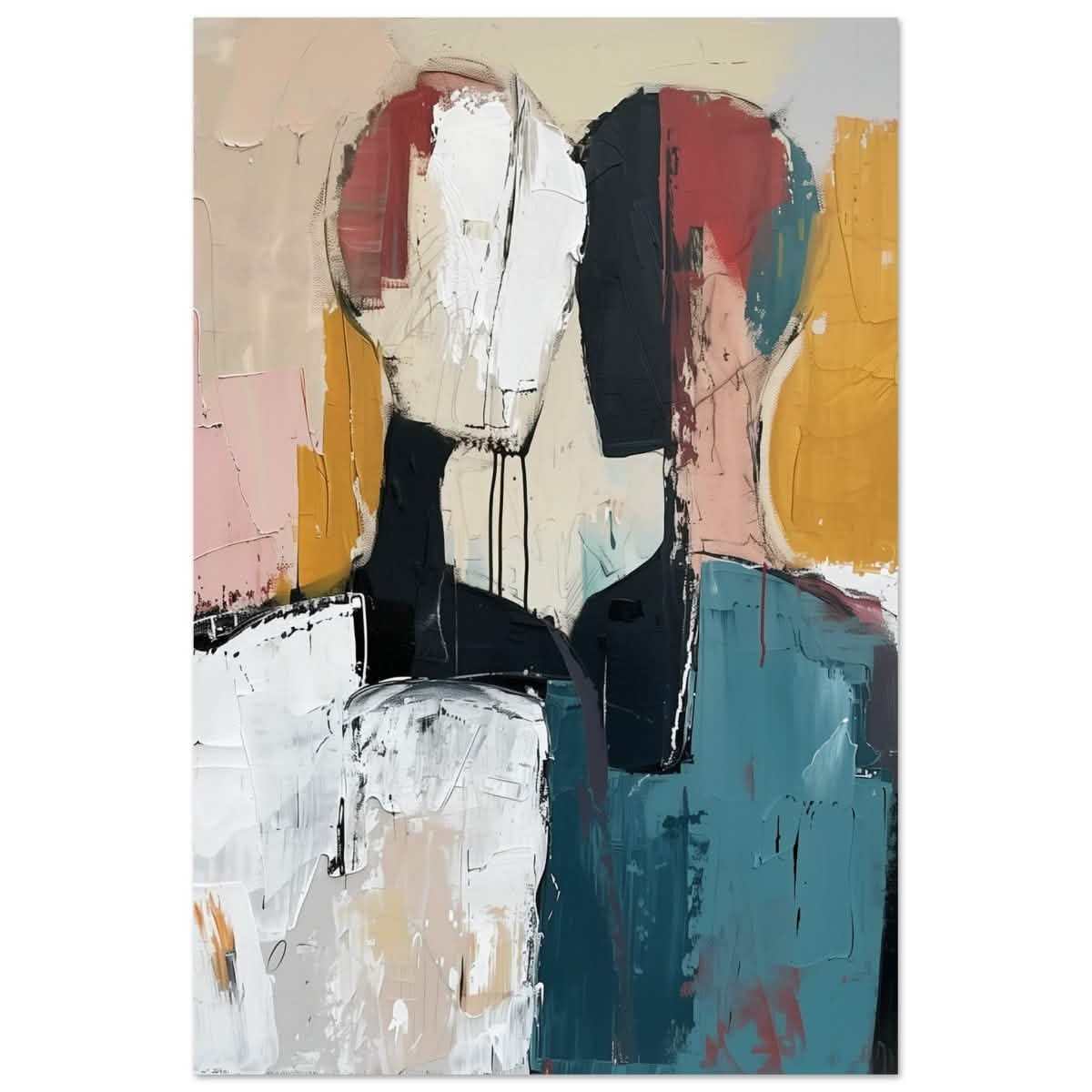 Da Vinci Abstract Art Wall art print | Abstract Expressionism - Aluminum Print - 50x75 cm / 20x30″ -