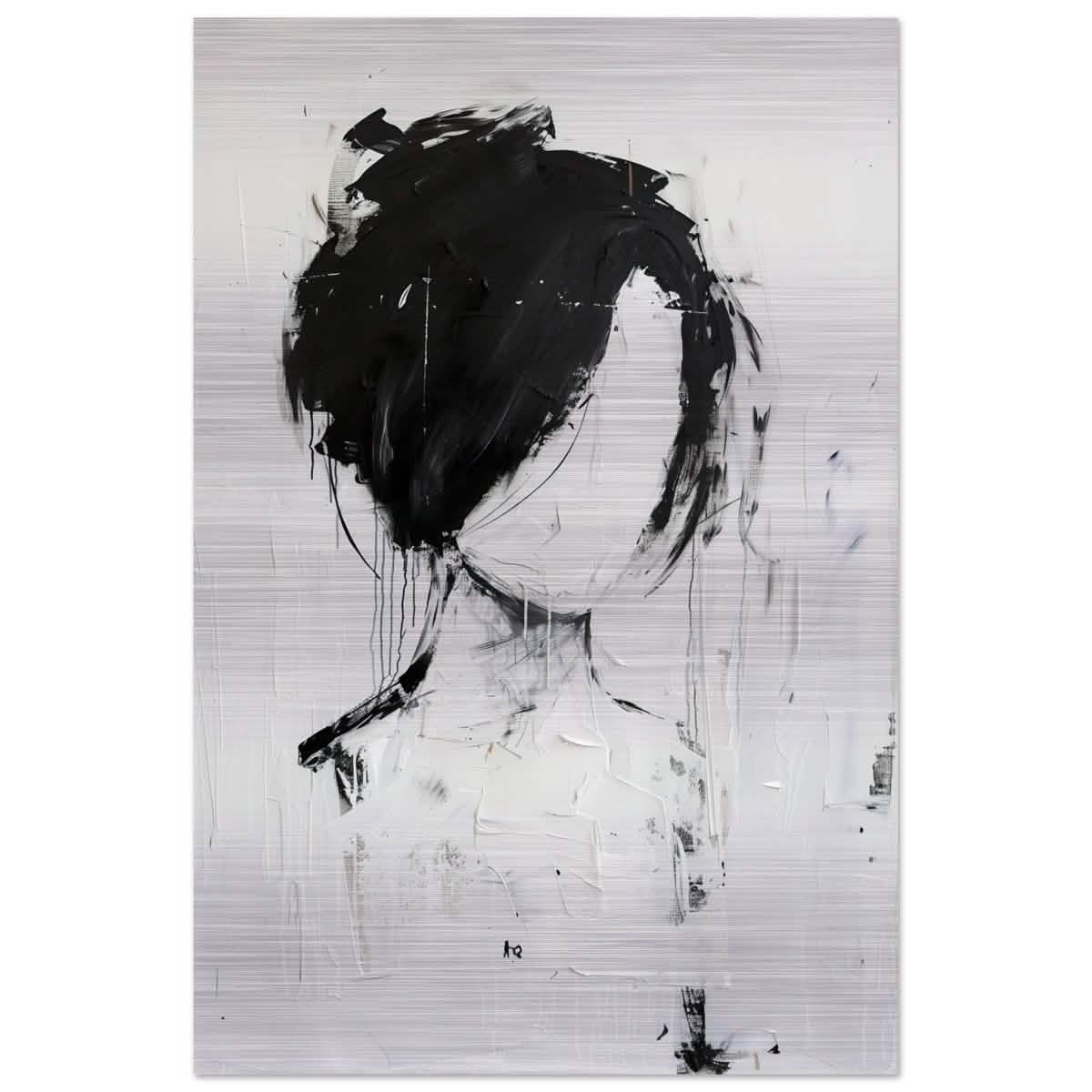 Da Vinci Abstract Art Wall art print | Abstract Expressionism - Brushed Aluminum Print - 40x60 cm / 16x24″ -