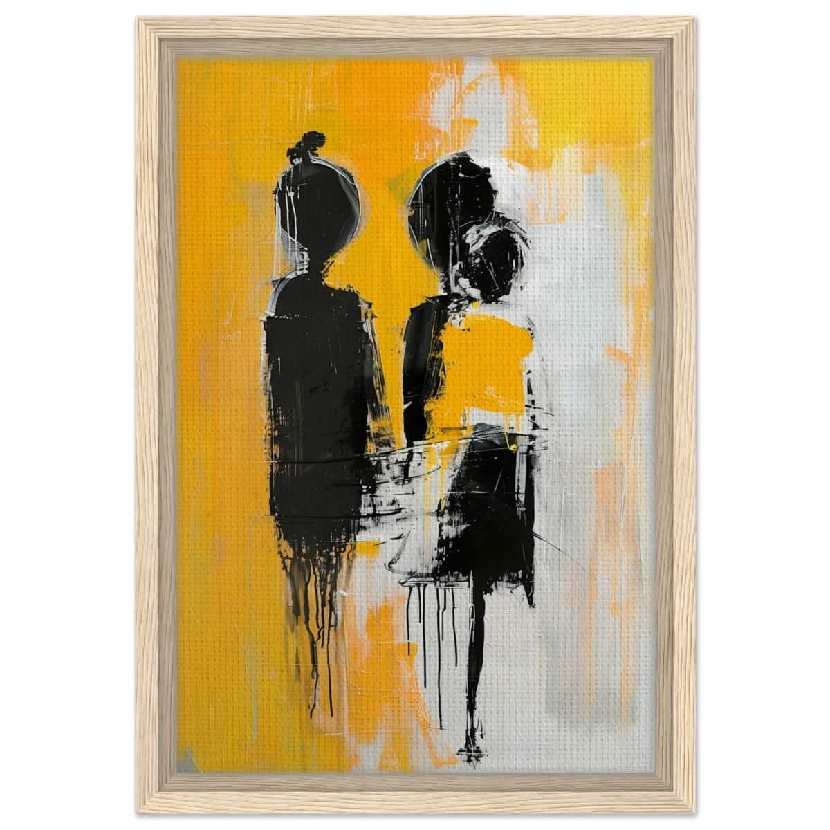 Da Vinci Abstract Art Wall art print | Abstract Expressionism - Framed Canvas - 30x45 cm / 12x18″ - Wood frame