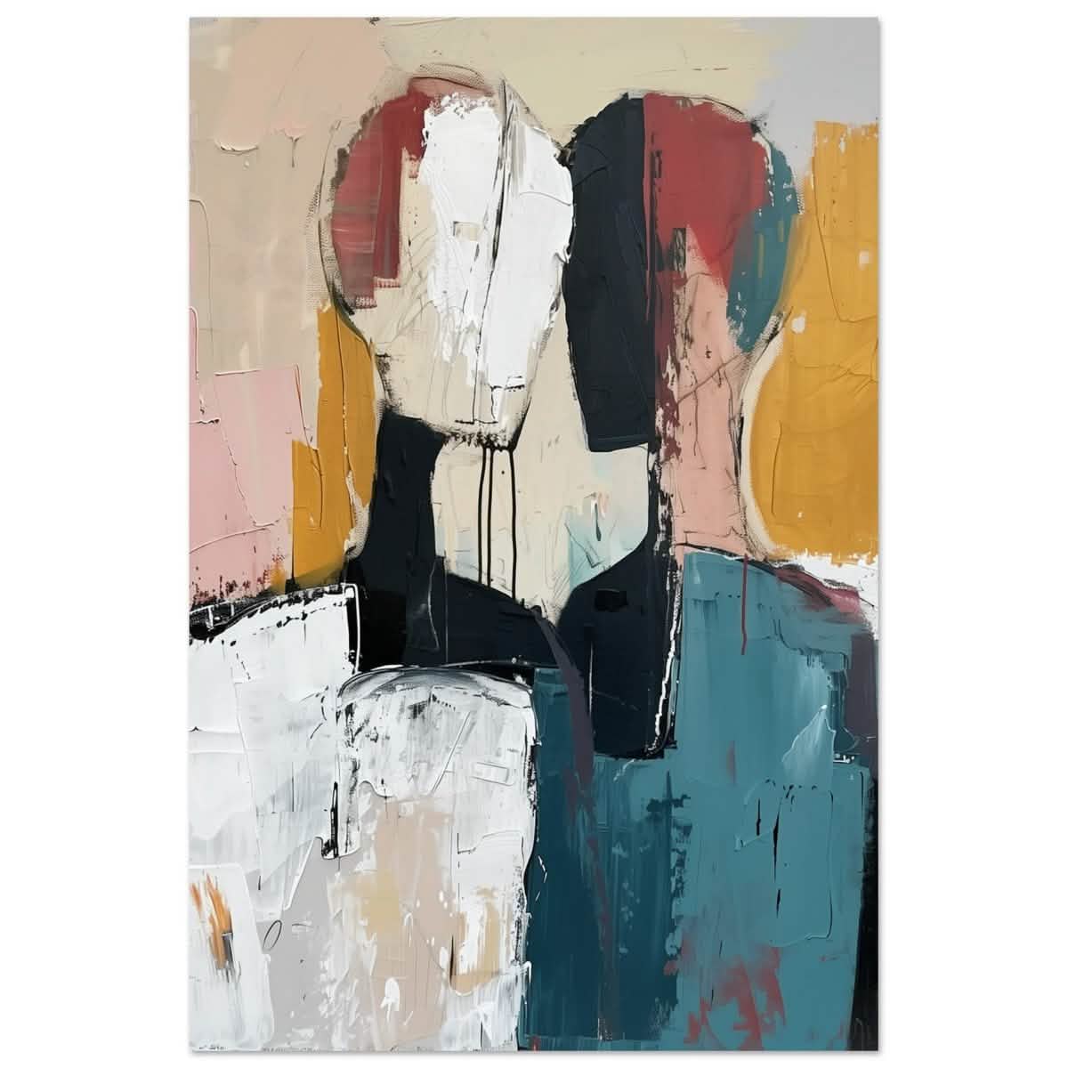 Da Vinci Abstract Art Wall art print | Abstract Expressionism - Aluminum Print - 30x45 cm / 12x18″ -