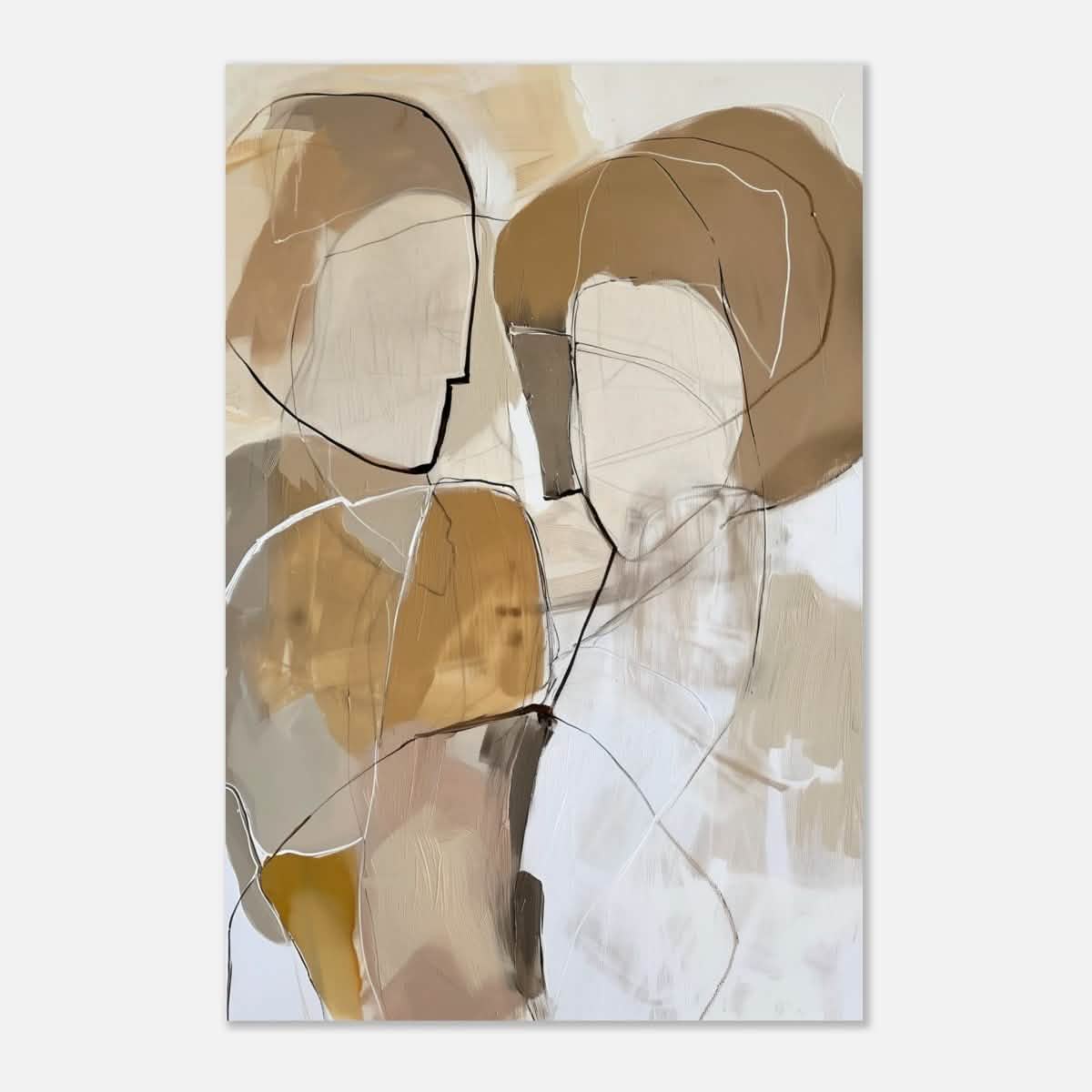 Da Vinci Abstract Art Wall art print | Abstract Expressionism - Aluminum Print - 30x45 cm / 12x18″ -