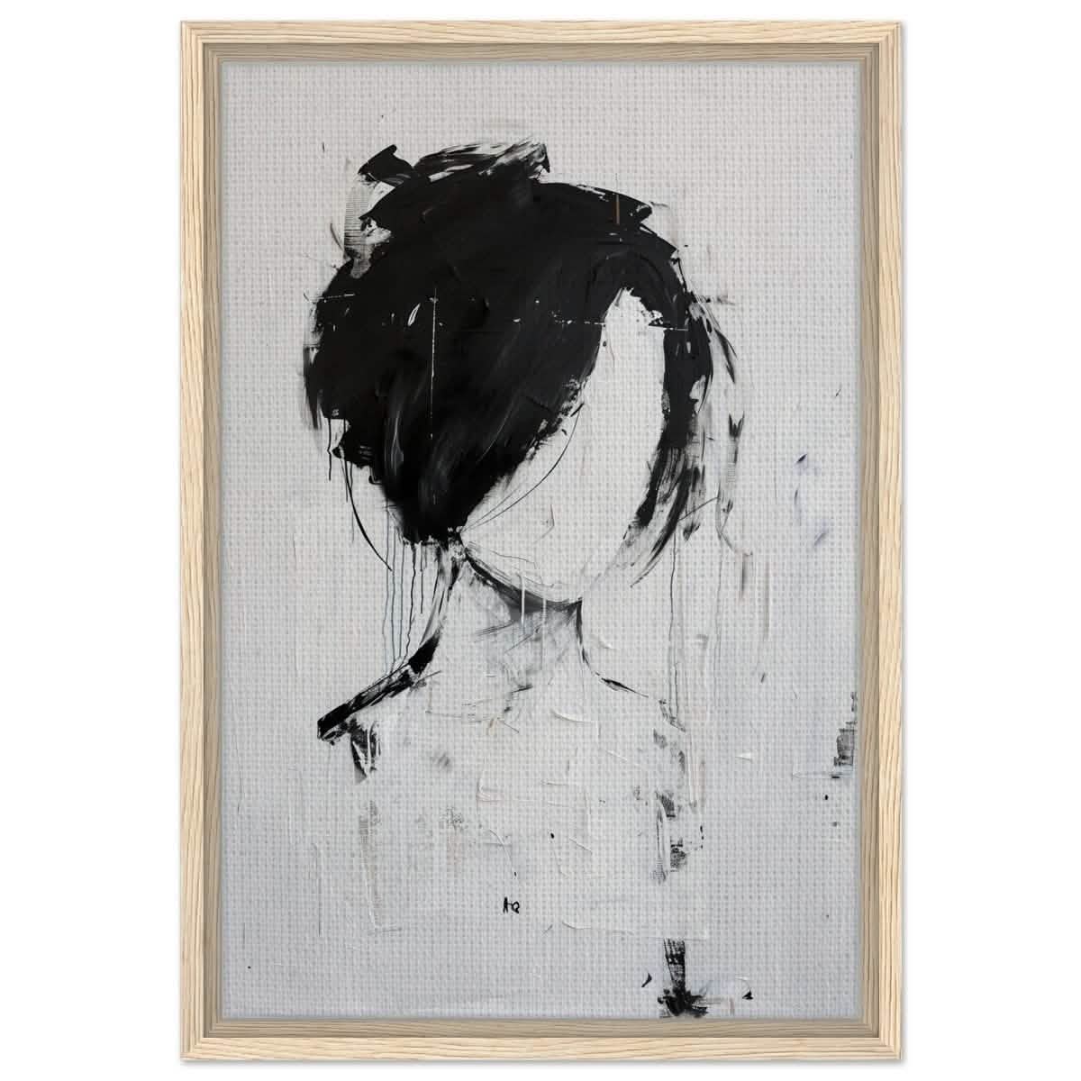 Da Vinci Abstract Art Wall art print | Abstract Expressionism - Framed Canvas - 40x60 cm / 16x24″ - Wood frame