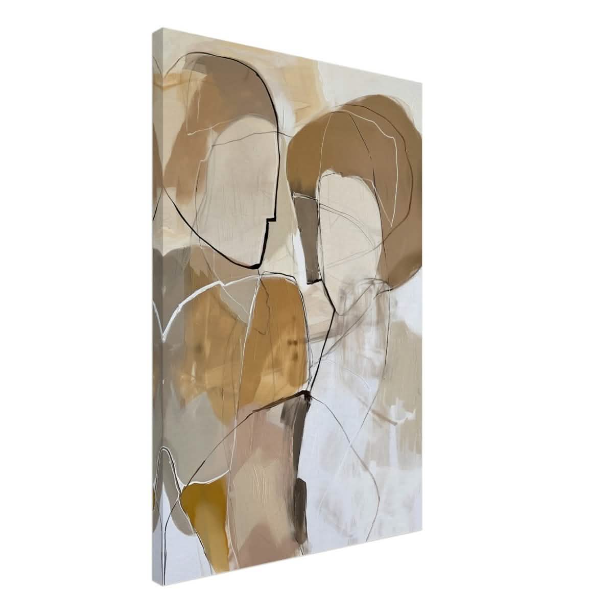 Da Vinci Abstract Art Wall art print | Abstract Expressionism - Canvas - 50x75 cm / 20x30″ -