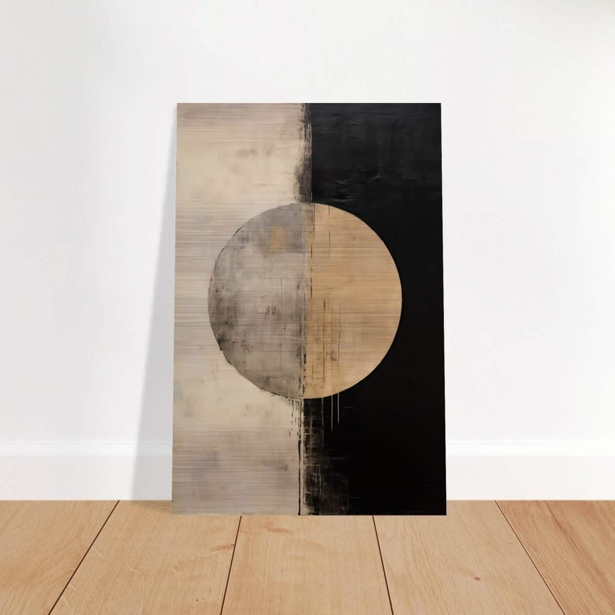Da Vinci Abstract Art Wall art print | Abstract | Half Moon - Brushed Aluminum Print - 30x45 cm / 12x18″ -