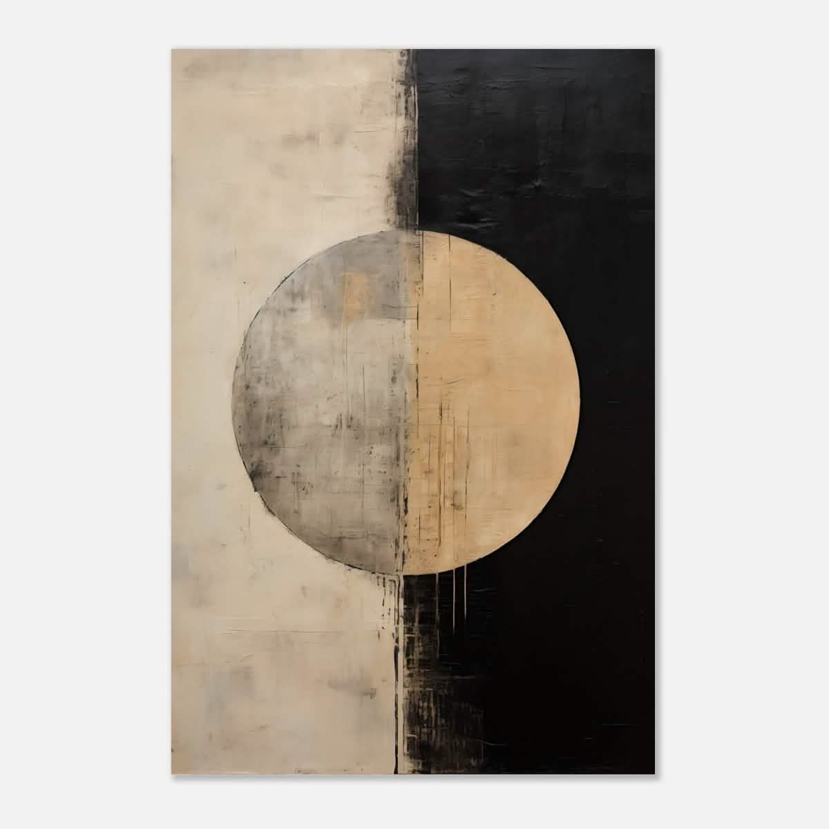 Da Vinci Abstract Art Wall art print | Abstract | Half Moon - Aluminum Print - 30x45 cm / 12x18″ -