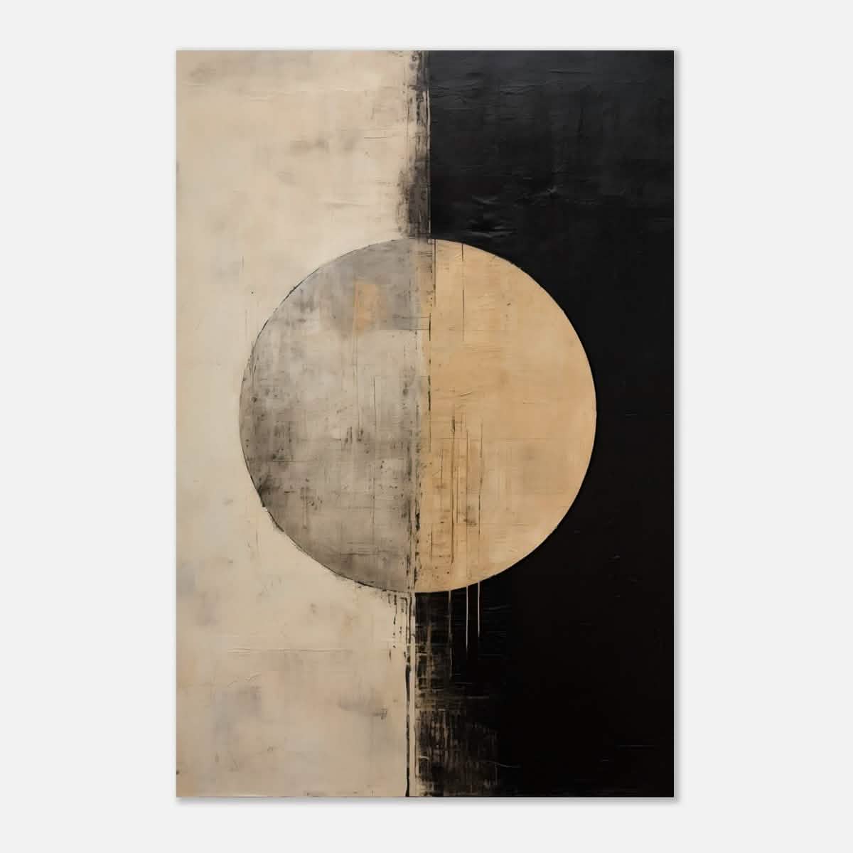 Da Vinci Abstract Art Wall art print | Abstract | Half Moon - Aluminum Print - 50x75 cm / 20x30″ -