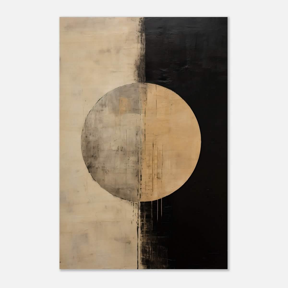 Da Vinci Abstract Art Wall art print | Abstract | Half Moon - Wood Prints - 40x60 cm / 16x24″ -