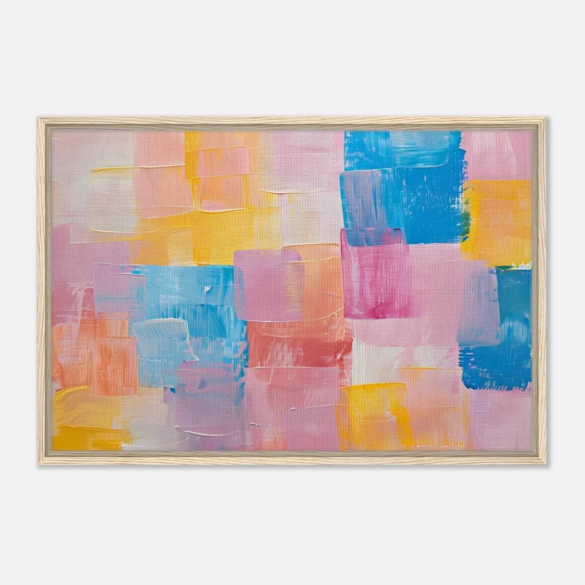 Da Vinci Abstract Art Wall art print | Abstract - Framed Canvas - 60x90 cm / 24x36″ - Wood frame