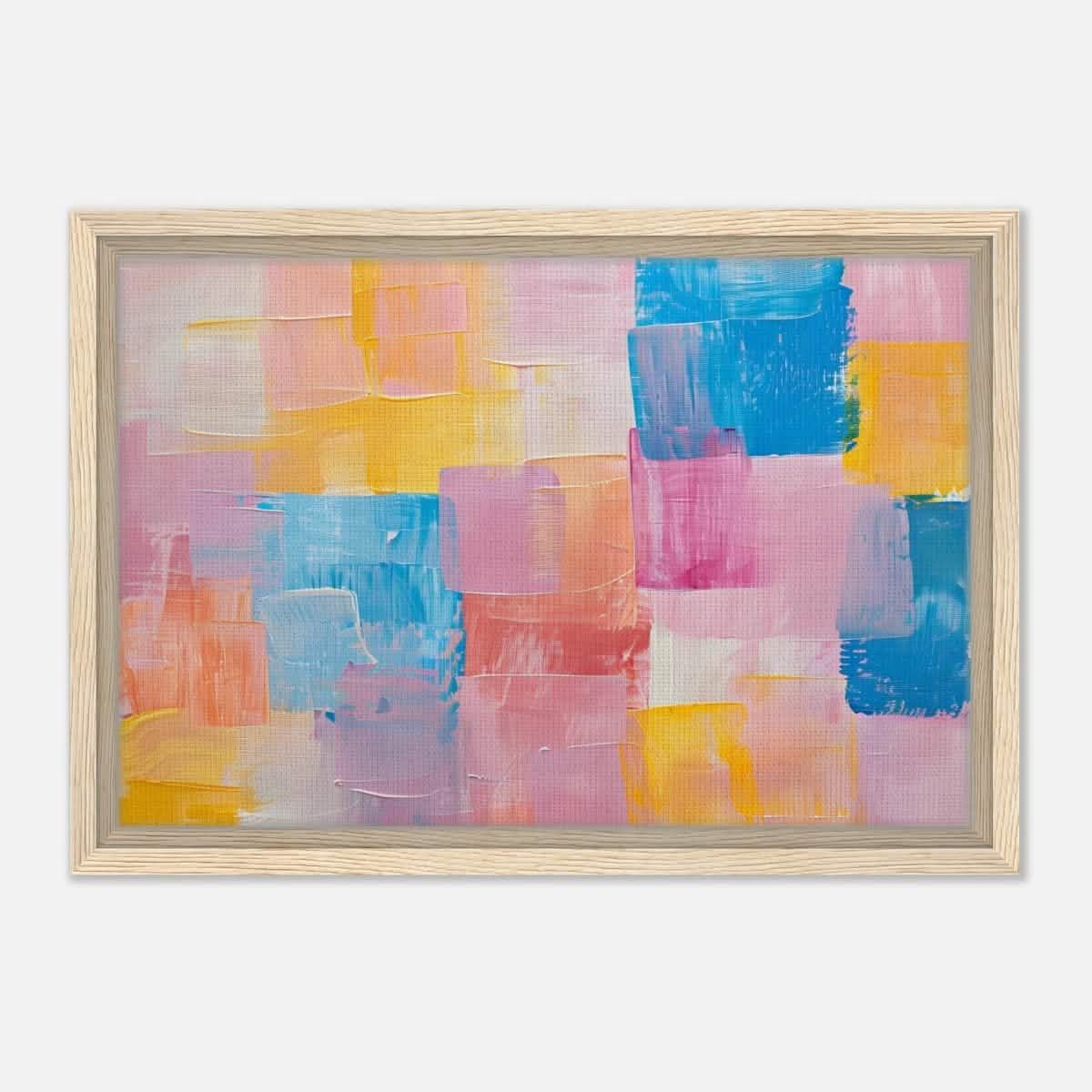 Da Vinci Abstract Art Wall art print | Abstract - Framed Canvas - 30x45 cm / 12x18″ - Wood frame