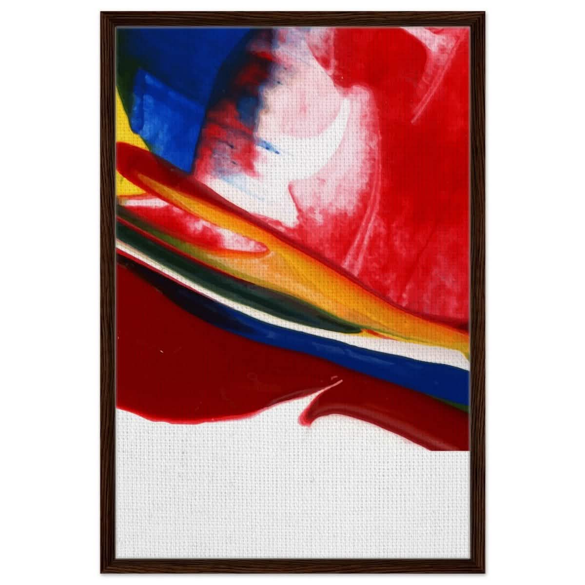 Da Vinci Abstract Art Wall art print - Framed Canvas - 60x90 cm / 24x36″ - Dark wood frame