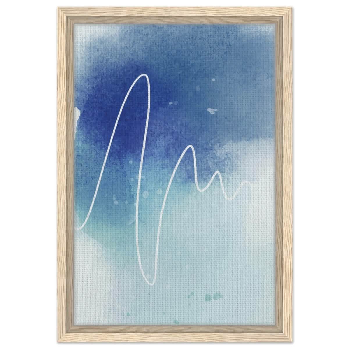 Da Vinci Abstract Art Wall art print - Framed Canvas - 30x45 cm / 12x18″ - Wood frame