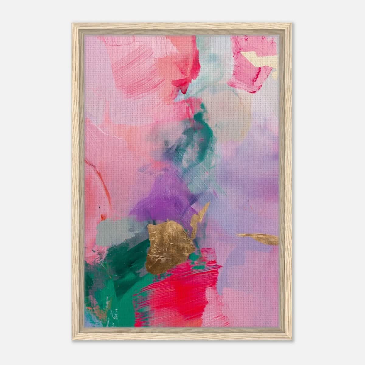 Da Vinci Abstract Art Wall art print - Framed Canvas - 40x60 cm / 16x24″ - Wood frame