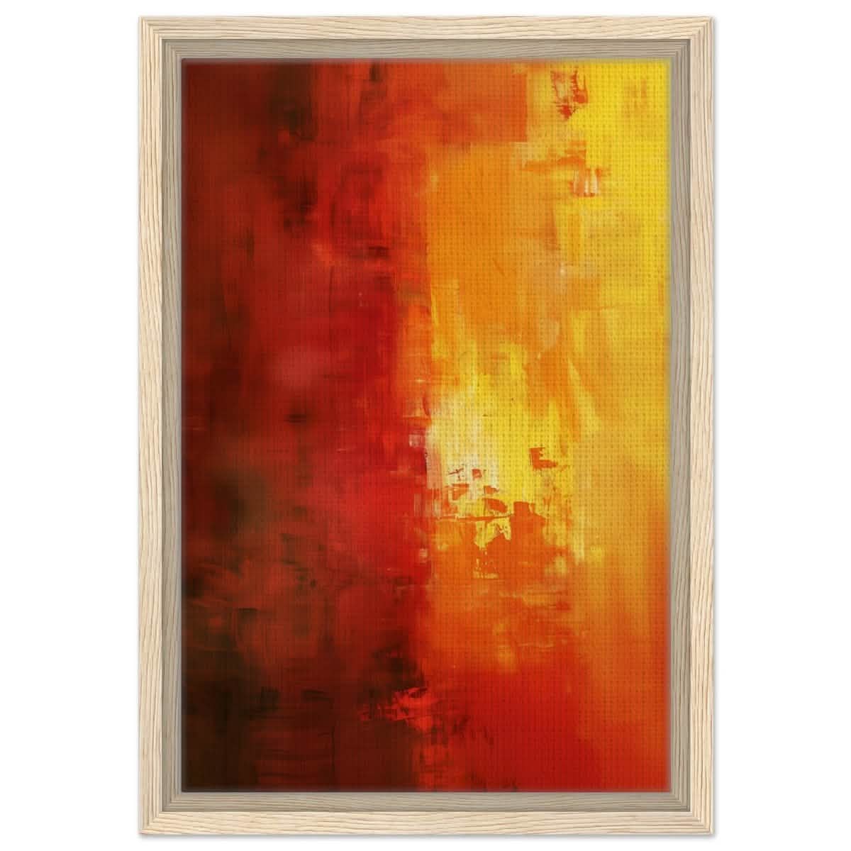 Da Vinci Abstract Art Wall art print - Framed Canvas - 30x45 cm / 12x18″ - Wood frame