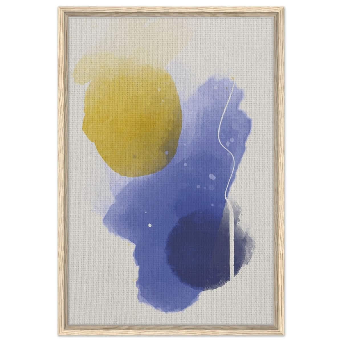 Da Vinci Abstract Art Wall art print - Framed Canvas - 50x75 cm / 20x30″ - Wood frame