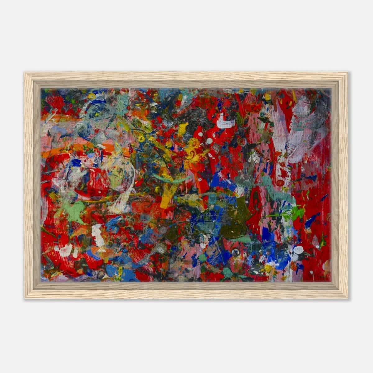 Da Vinci Abstract Art Wall art print - Framed Canvas - 30x45 cm / 12x18″ - Wood frame
