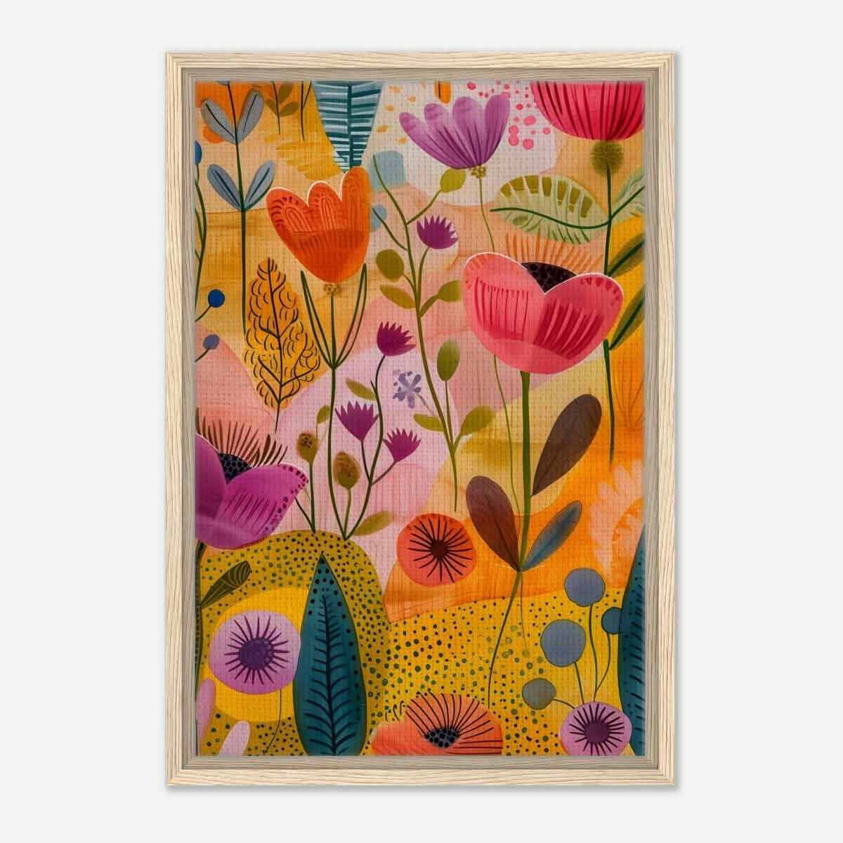 Da Vinci Abstract Art | wall art print - Framed Canvas - 40x60 cm / 16x24″ - Wood frame